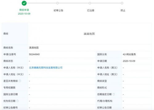 滴滴布局地图业务，申请三组“滴滴地图”商标涵盖技术转让